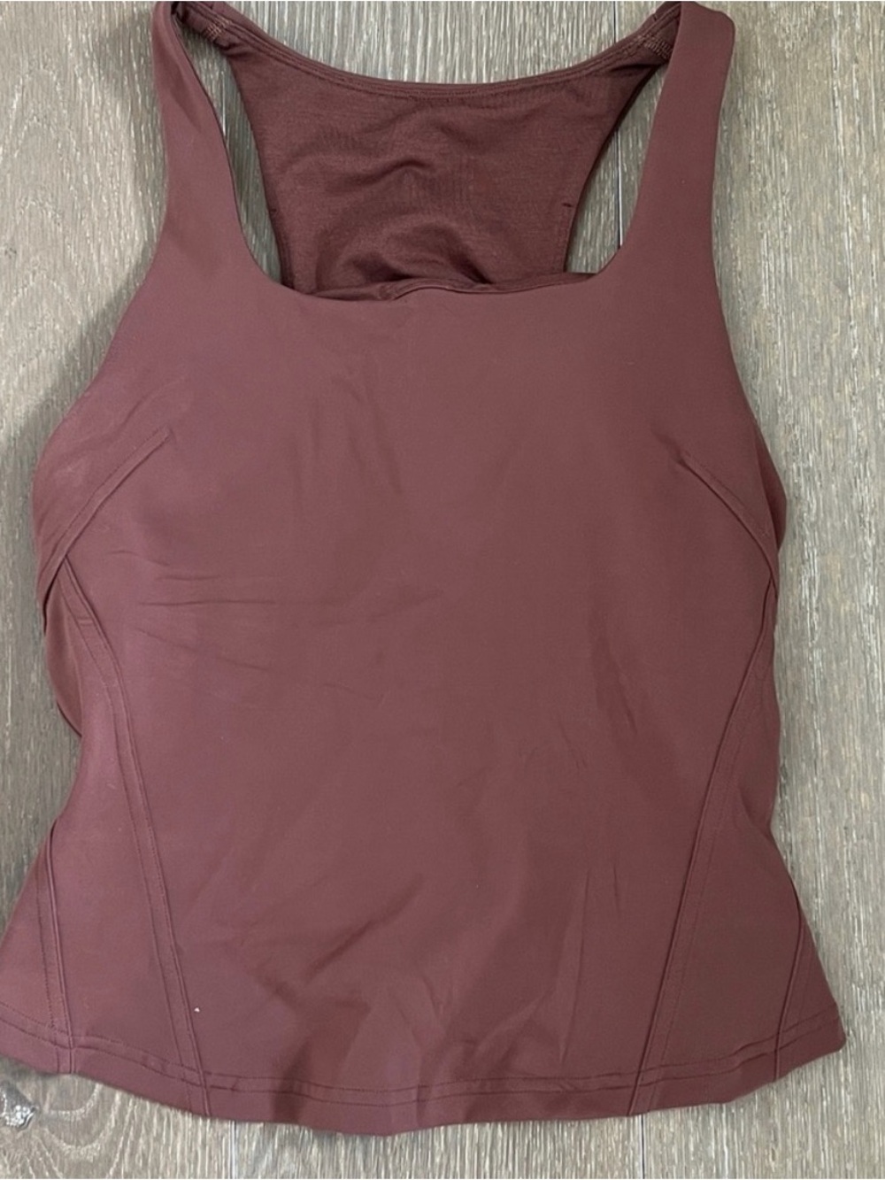 lululemon athletica Maroon Racerback Tank Top